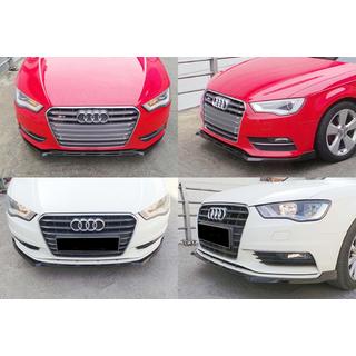 Lame avant (lip) DPT V-3 (Berline/HB, noir brillant) Audi A3 2012-2020 photo 1