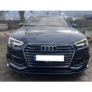 Lame avant DPT V-1 (pour S-Line, 2015-2019, noir brillant) Audi A4 B9 2015-2024 photo 4