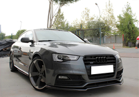 Audi A5 2007-2015 Lame Avant DPT (pour S-Line, 2011-2015, Noir Brillant) photo 1