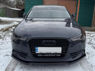 Audi A6 C7 2011-2017 Lame avant DPT V-2 (pour S-Line, 2011-2015) (noir brillant) photo 1