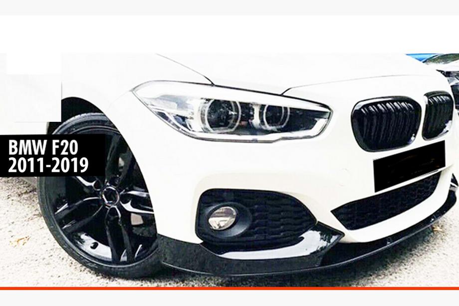 BMW 1 Series F20/F21 2011-2019 Lame avant DPT V-2 (pour M Performance, noir brillant, 4 pcs) Image