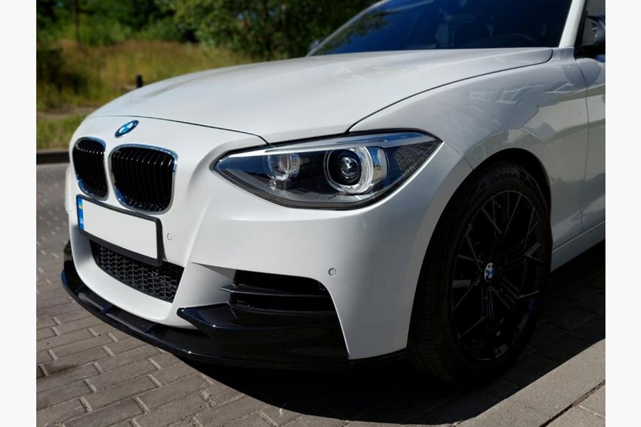 BMW 1 Series F20/F21 2011-2019 Lame avant DPT V-1 (Pour M Performance, Noir Brillant, 2 pièces) Photo 5