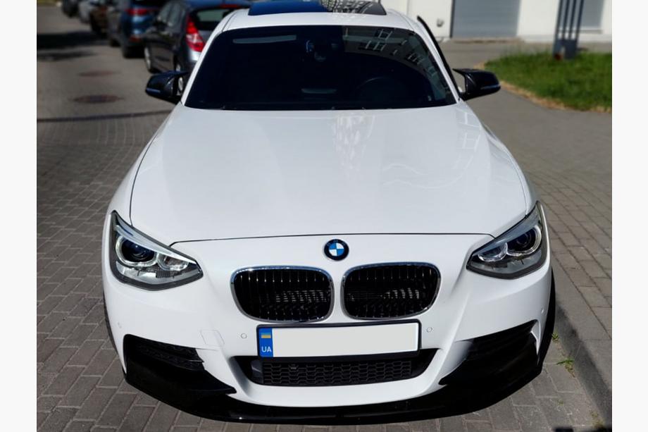 BMW 1 Series F20/F21 2011-2019 Lame avant DPT V-1 (Pour M Performance, Noir Brillant, 2 pièces) Photo 1