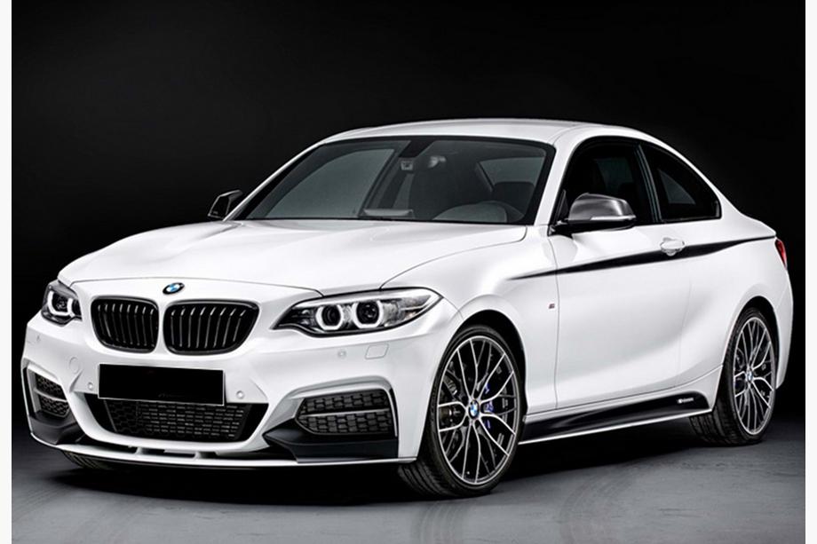 BMW 2 Series F22/F23 2014-2021 Lame avant DPT V-2 (Pour M Performance, Noir Brillant) Photo 1