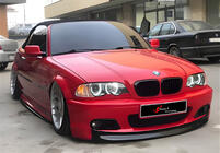 BMW 3 Series E46 1998-2006 Lame avant DPT V-2 (Pour M Sport, Noir Brillant) photo 2