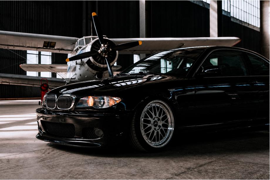 BMW 3 Series E46 1998-2006 Lame avant DPT V-2 (Pour M Sport, Noir Brillant) Image