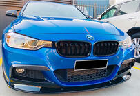 BMW 3 Series F30/F31 2012-2019 Lame avant DPT (pour M Performance, noir brillant) photo 2