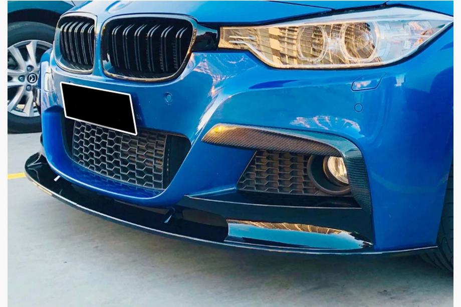 BMW 3 Series F30/F31 2012-2019 Lame avant DPT (pour M Performance, noir brillant) Image