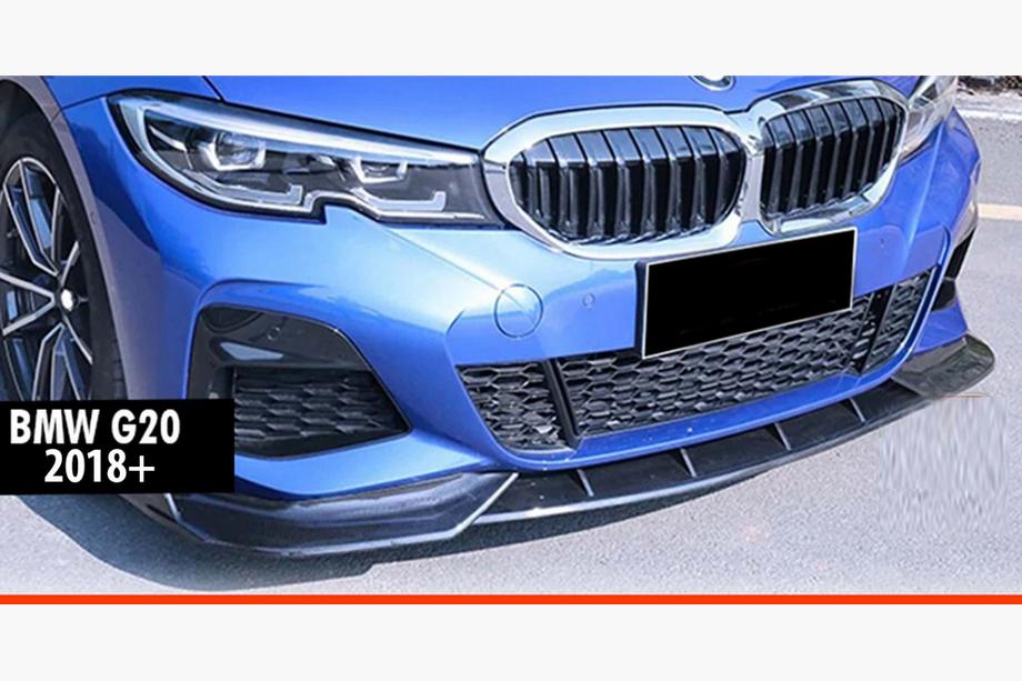 BMW 3 Series G20/G21 2018- Lame avant DPT V-1 (Pour M Technic, Noir Brillant) Image