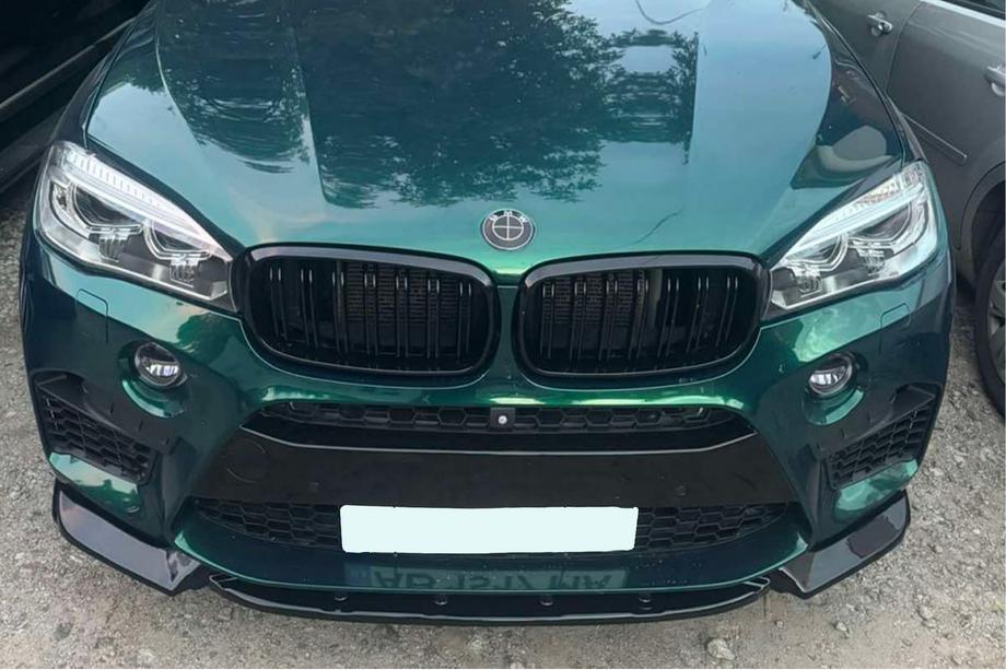 BMW X5 F15 2013-2018 Lame avant DPT V-2 (pour X5M F85, noir brillant) Photo 4