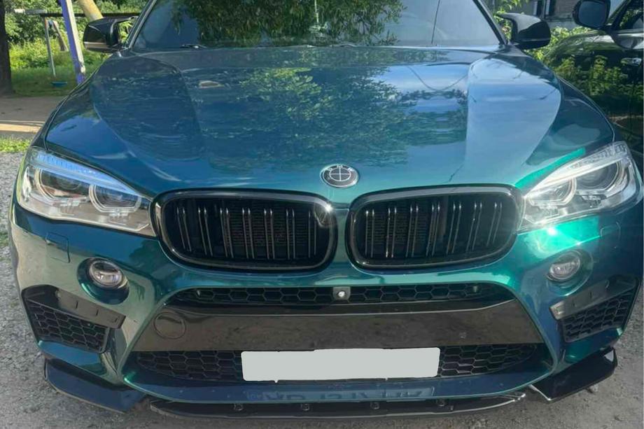 BMW X5 F15 2013-2018 Lame avant DPT V-2 (pour X5M F85, noir brillant) Photo 12
