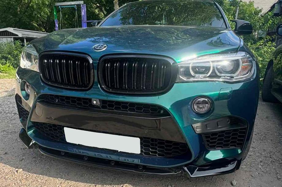 BMW X5 F15 2013-2018 Lame avant DPT V-2 (pour X5M F85, noir brillant) Photo 17