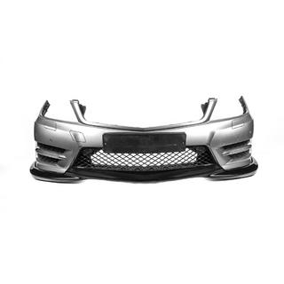 Lame de Pare-chocs Avant DPT V2 (2011-2015, Noir Brillant) Mercedes C-class W204 2007-2015 photo 3