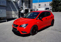 Seat Ibiza 2010-2017 Lame avant DPT V-1 (Noir Brillant) photo 2