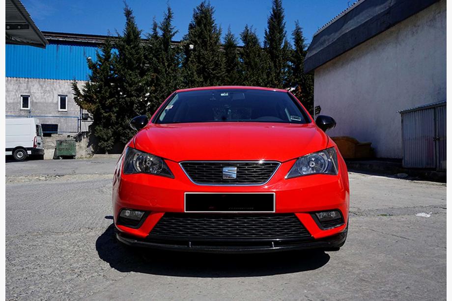 Seat Ibiza 2010-2017 Lame avant DPT V-1 (Noir Brillant) Image