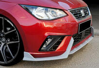 Seat Ibiza 2010-2017 Lame avant DPT V-2 (Noir Brillant) photo 11