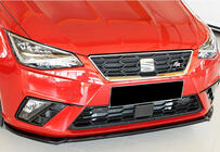 Seat Ibiza 2010-2017 Lame avant DPT V-4 (Noir Brillant) photo 3