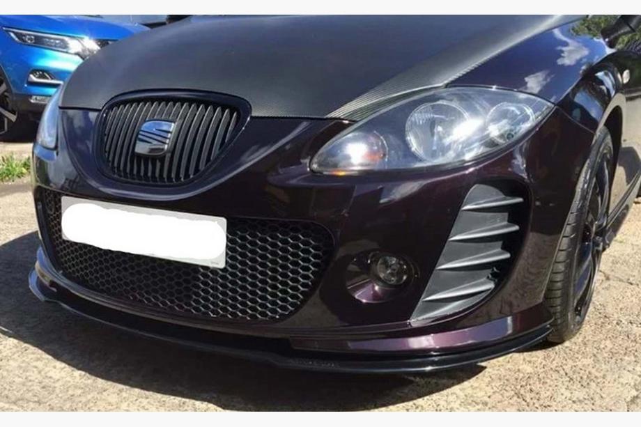 Seat Leon 2005-2012 Lame avant DPT (pour Cupra, noir brillant) Photo 2