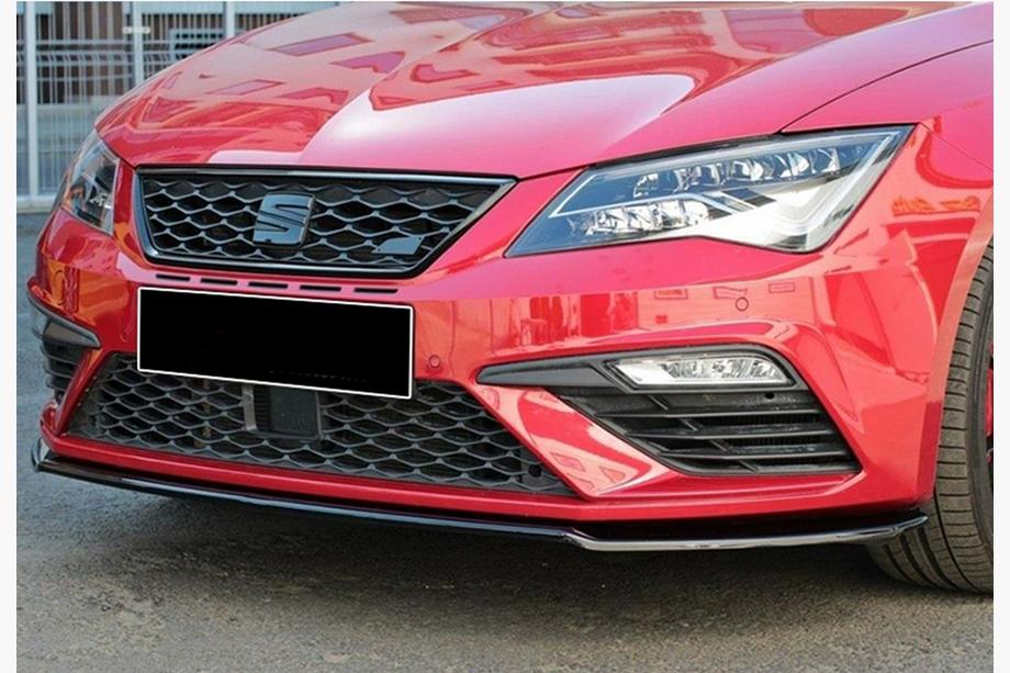Seat Leon 2013-2020 Lame avant DPT (Cupra, 2017-2020, noir brillant) Image