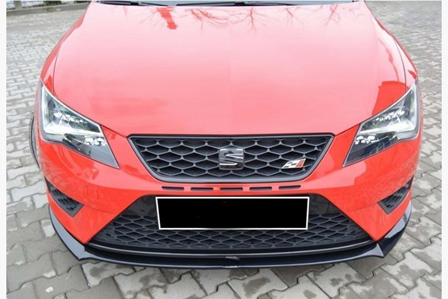 Seat Leon 2013-2020 Lame avant DPT (Cupra, 2013-2016, Noir Brillant) Photo 3