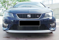 Seat Leon 2013-2020 Lame avant DPT V-2 (2013-2016, Noir Brillant) photo 2