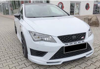 Seat Leon 2013-2020 Lame avant DPT V-5 (2017-2020, Noir Brillant) photo 4