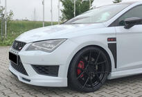 Seat Leon 2013-2020 Lame avant DPT V-5 (2017-2020, Noir Brillant) photo 2