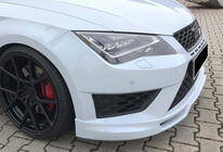 Seat Leon 2013-2020 Lame avant DPT V-5 (2017-2020, Noir Brillant) photo 3