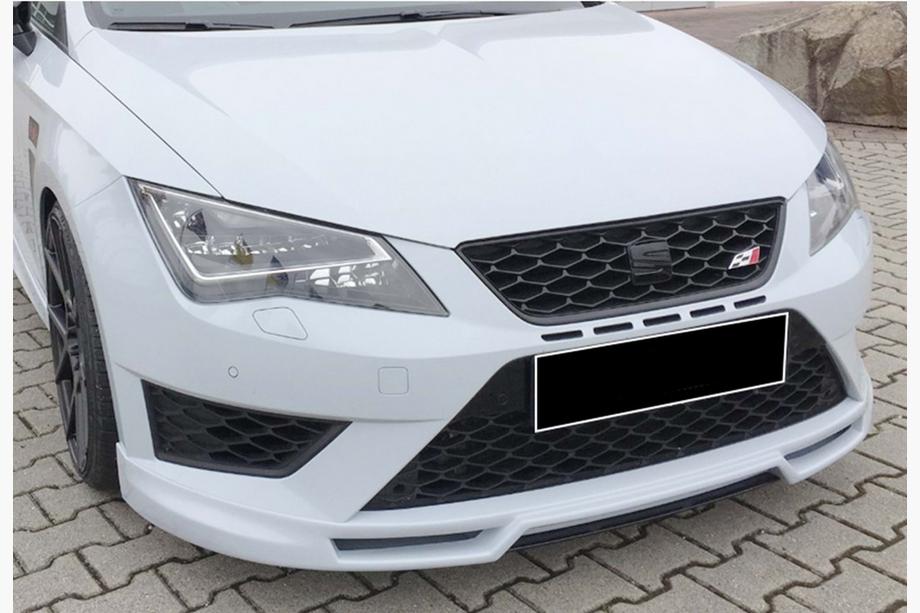 Seat Leon 2013-2020 Lame avant DPT V-5 (2017-2020, Noir Brillant) Image