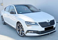 Skoda Superb 2015-2024 Lame avant pare-chocs DPT V-4 (2015-2020, Noir Brillant) photo 1