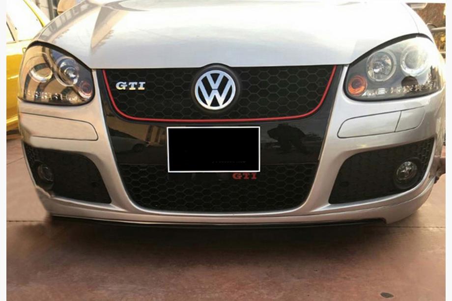 Volkswagen Golf 5 2003-2009 Lame avant DPT V-2 (pour GTI, Noir Brillant) Image