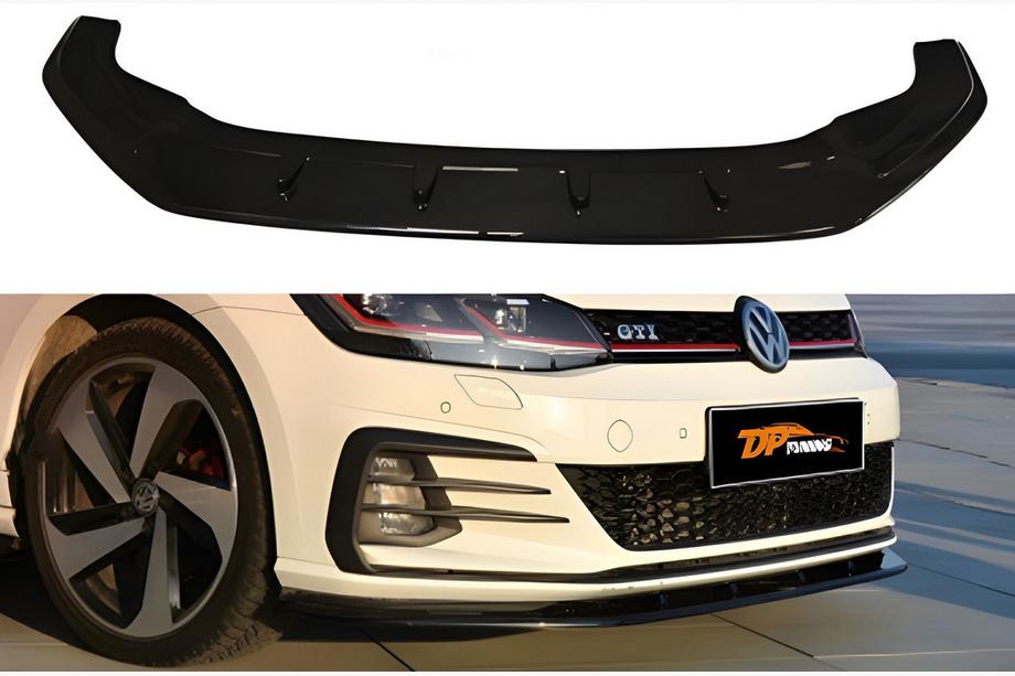 Volkswagen Golf 7/E-Golf 2012-2020 Lame avant DPT V-1 (pour GTI, 2017-2019, noir brillant) Image