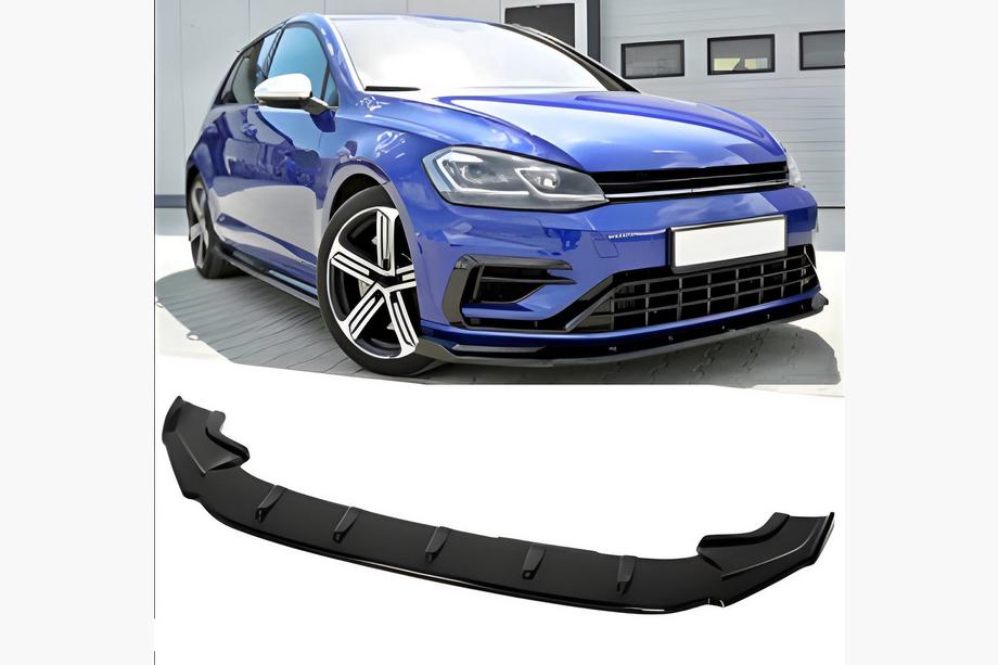 Volkswagen Golf 7/E-Golf 2012-2020 Lame avant DPT V-4 (pour R / R-Line HB, 2017-2019, noir brillant) Photo 1