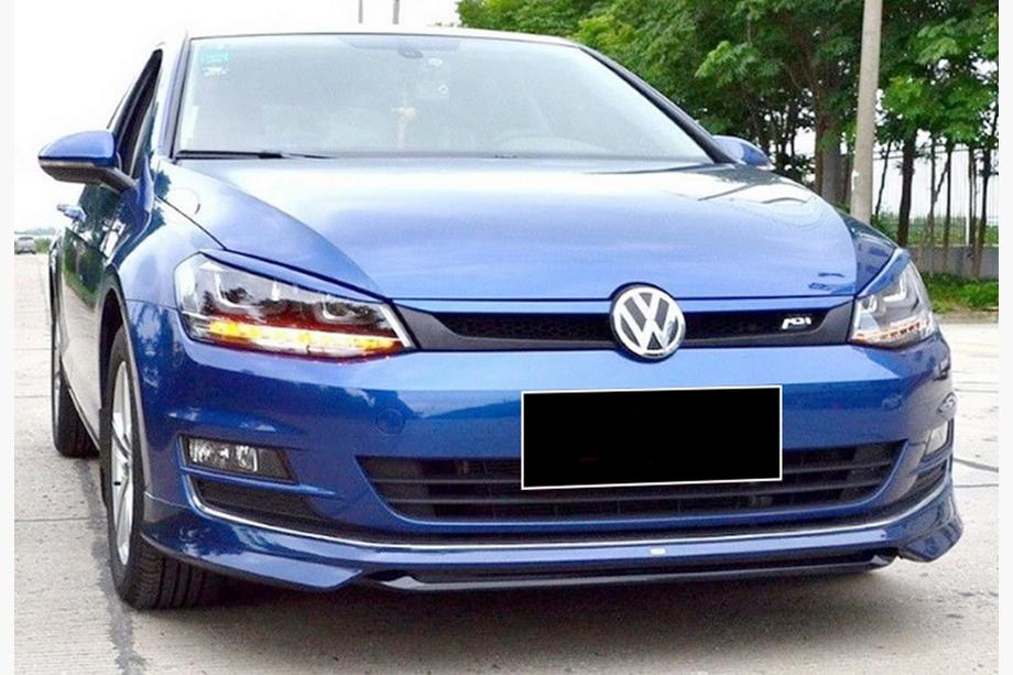Volkswagen Golf 7/E-Golf 2012-2020 Lame avant DPT V-1 (pour pare-chocs d'origine, 2012-2017, apprêtée pour peinture) Photo 1