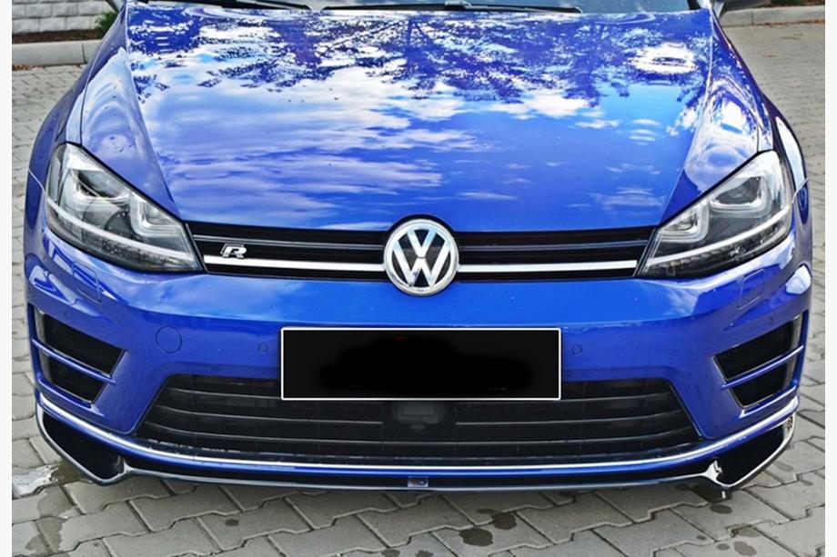 Volkswagen Golf 7/E-Golf 2012-2020 Lame avant DPT V-2 (pour R / R-Line HB, 2012-2017, noir brillant) Photo 3