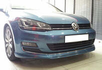 Volkswagen Golf 7/E-Golf 2012-2020 Lame avant DPT V-2 (pour pare-chocs d'origine, 2012-2017, noir brillant) photo 1