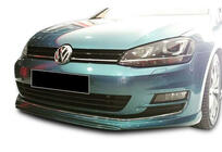 Volkswagen Golf 7/E-Golf 2012-2020 Lame avant DPT V-2 (pour pare-chocs d'origine, 2012-2017, noir brillant) photo 2
