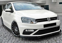 Volkswagen Polo 2010-2017 Lame avant DPT (pour GTI, 2014-2017, noir brillant) photo 2