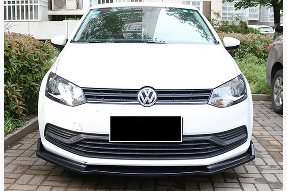 Volkswagen Polo 2010-2017 Lame avant DPT V-2 (Noir Brillant) Photo 3