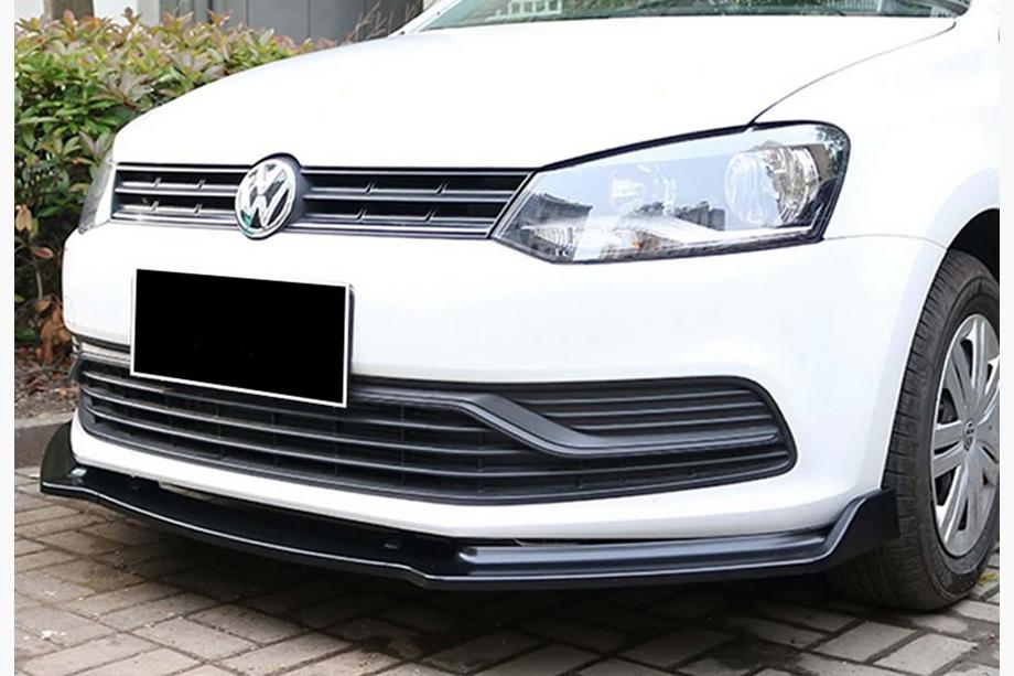 Volkswagen Polo 2010-2017 Lame avant DPT V-2 (Noir Brillant) Photo 4