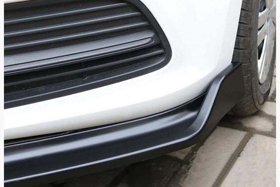 Volkswagen Polo 2010-2017 Lame avant DPT V-2 (Noir Brillant) Photo 6