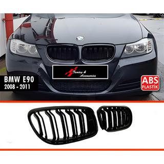 Grilles de calandre M-Look (2008-2011, Noir Brillant) BMW 3 Series E90/E91 2005-2011 photo 2