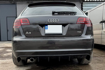 Audi A3 2003-2012 Diffuseur Arriere DPT (2008-2010, Noir Brillant) photo 6