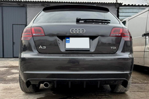 Audi A3 2003-2012 Diffuseur Arriere DPT (2008-2010, Noir Brillant) photo 1