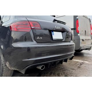 Diffuseur Arriere DPT (2008-2010, Noir Brillant) Audi A3 2003-2012 photo 2