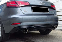Audi A3 2012-2020 Diffuseur arrière DPT (HB, 2017-2020, noir brillant) photo 3