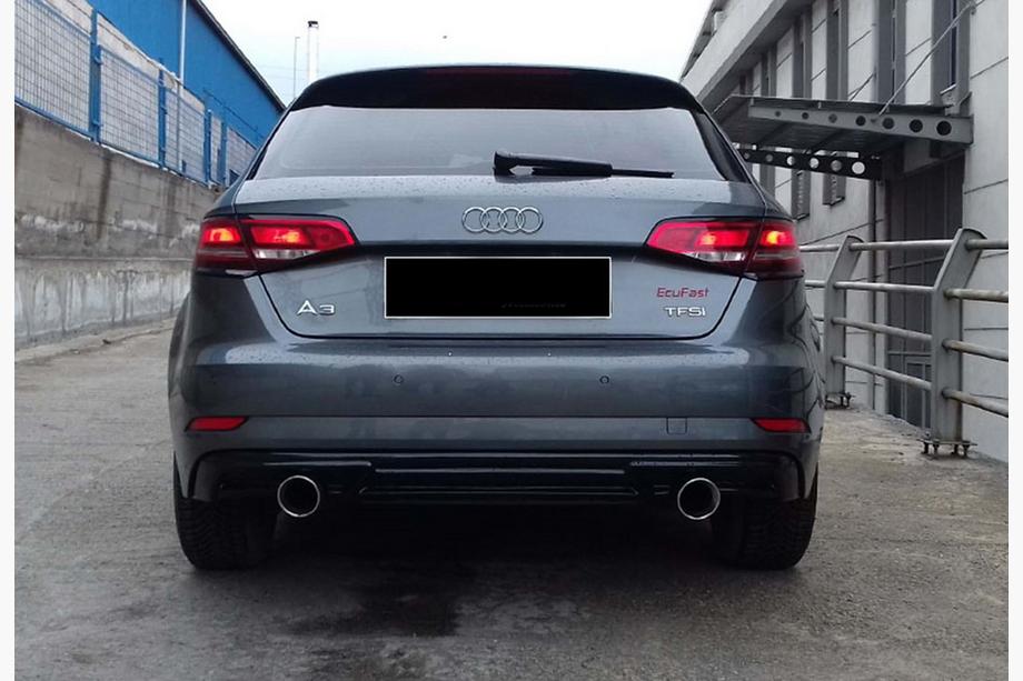 Audi A3 2012-2020 Diffuseur arrière DPT (HB, 2017-2020, noir brillant) Photo 5