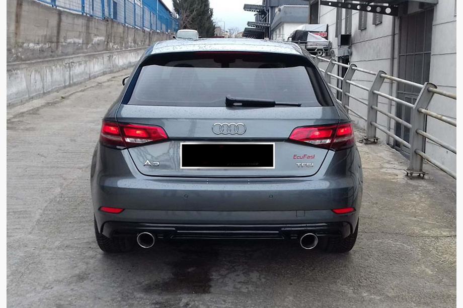Audi A3 2012-2020 Diffuseur arrière DPT (HB, 2017-2020, noir brillant) Photo 7