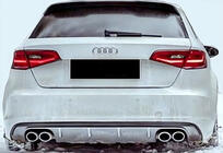 Audi A3 2012-2020 Diffuseur Arrière DPT V-1 (2012-2016, HB, Noir Brillant) photo 2