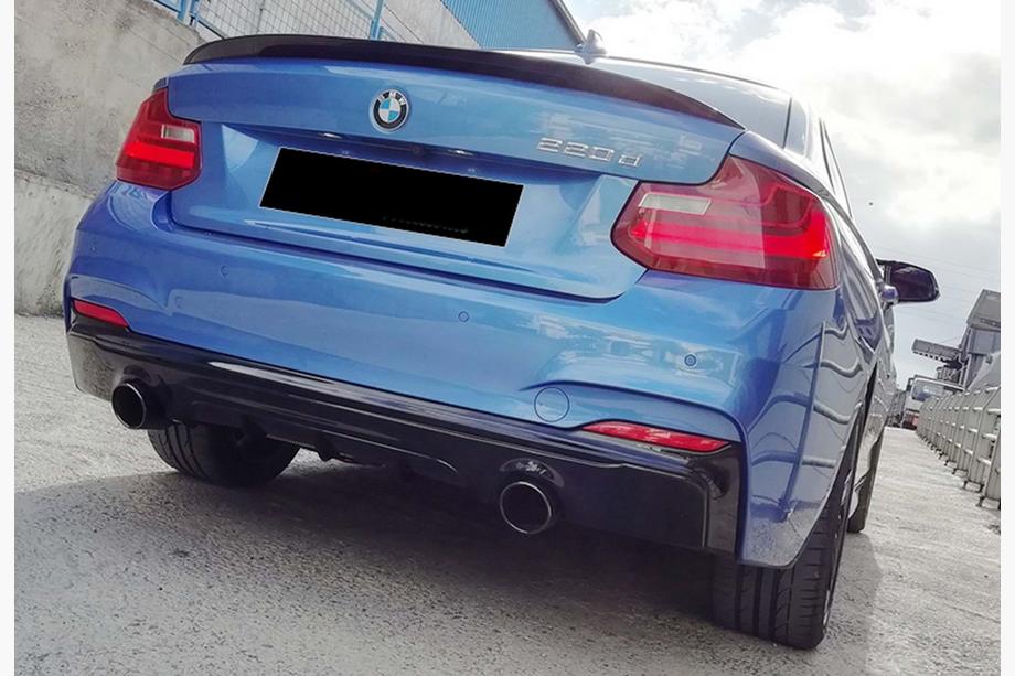 BMW 2 Series F22/F23 2014-2021 Diffuseur Arrière DPT (Noir Brillant) Photo 4